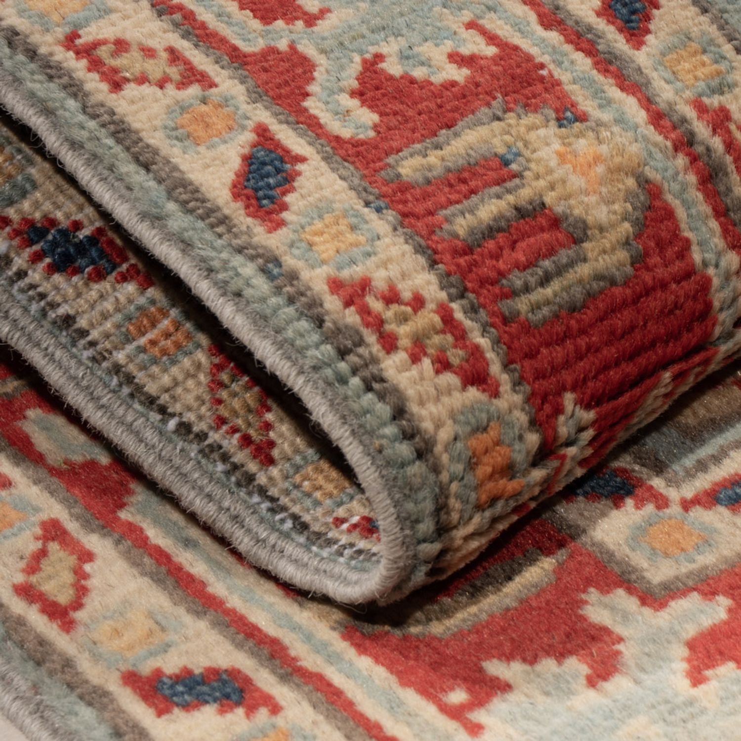 Ziegler Teppich - Kazak - 87 x 58 cm - hellblau