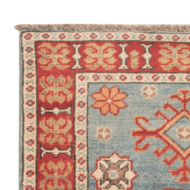 Ziegler Teppich - Kazak - 88 x 59 cm - hellblau