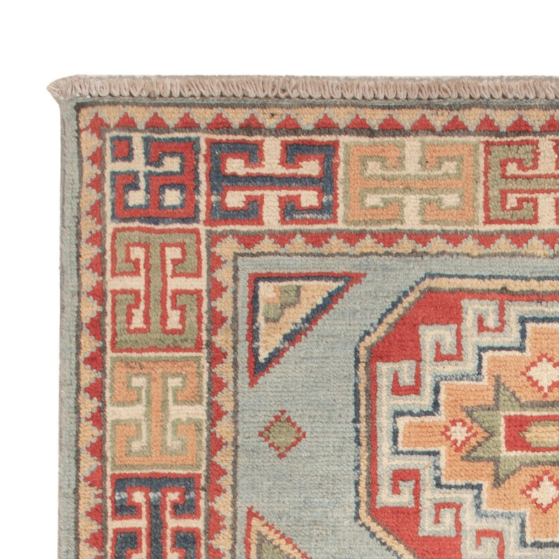Ziegler Teppich - Kazak - 91 x 62 cm - hellblau