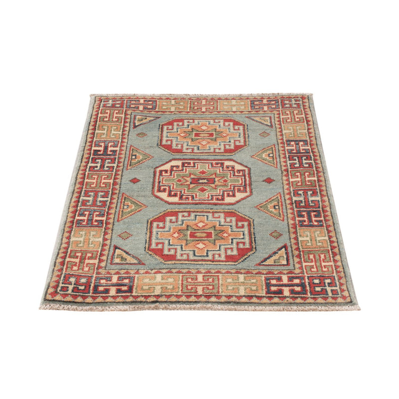 Ziegler Teppich - Kazak - 91 x 62 cm - hellblau