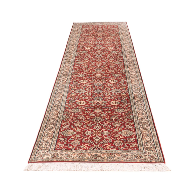 Läufer Seiden - Kaschmir Seide - 363 x 79 cm - rot