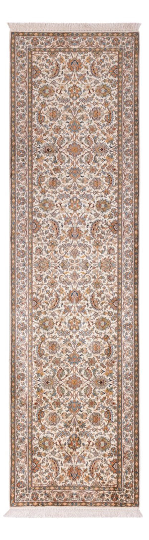 Läufer Seiden - Kaschmir Seide - 308 x 80 cm - beige