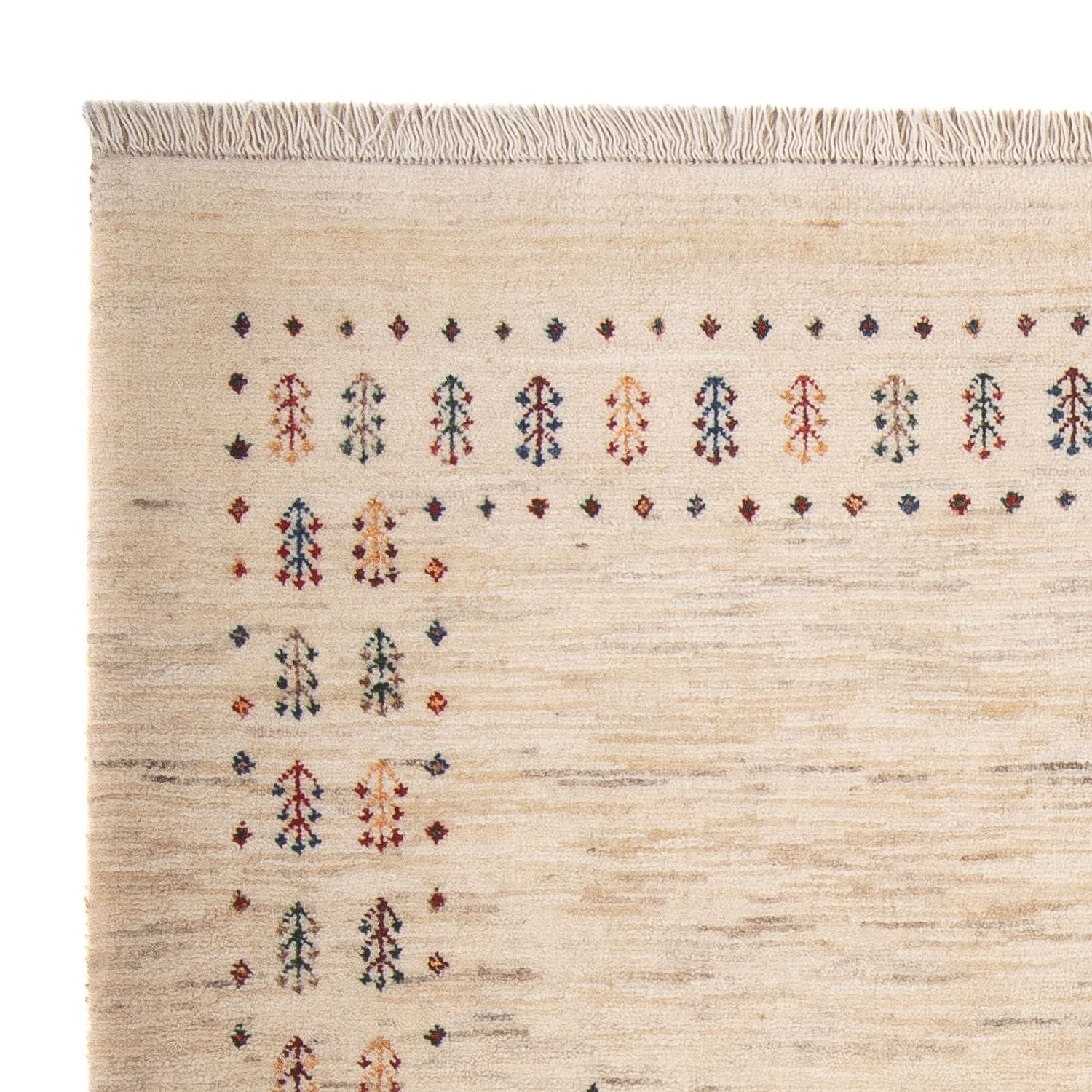 Gabbeh Teppich - Loribaft Perser - 158 x 110 cm - natur