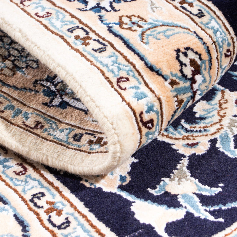 Perserteppich - Nain - Royal - 150 x 100 cm - dunkelblau