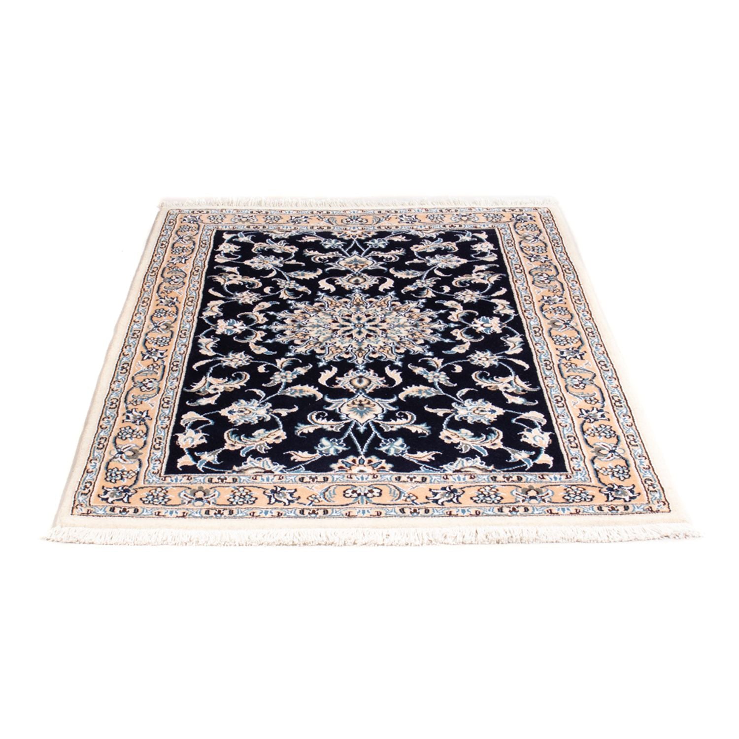 Perserteppich - Nain - Royal - 150 x 100 cm - dunkelblau