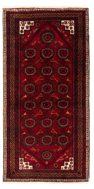 Läufer Belutsch - 188 x 94 cm - rot