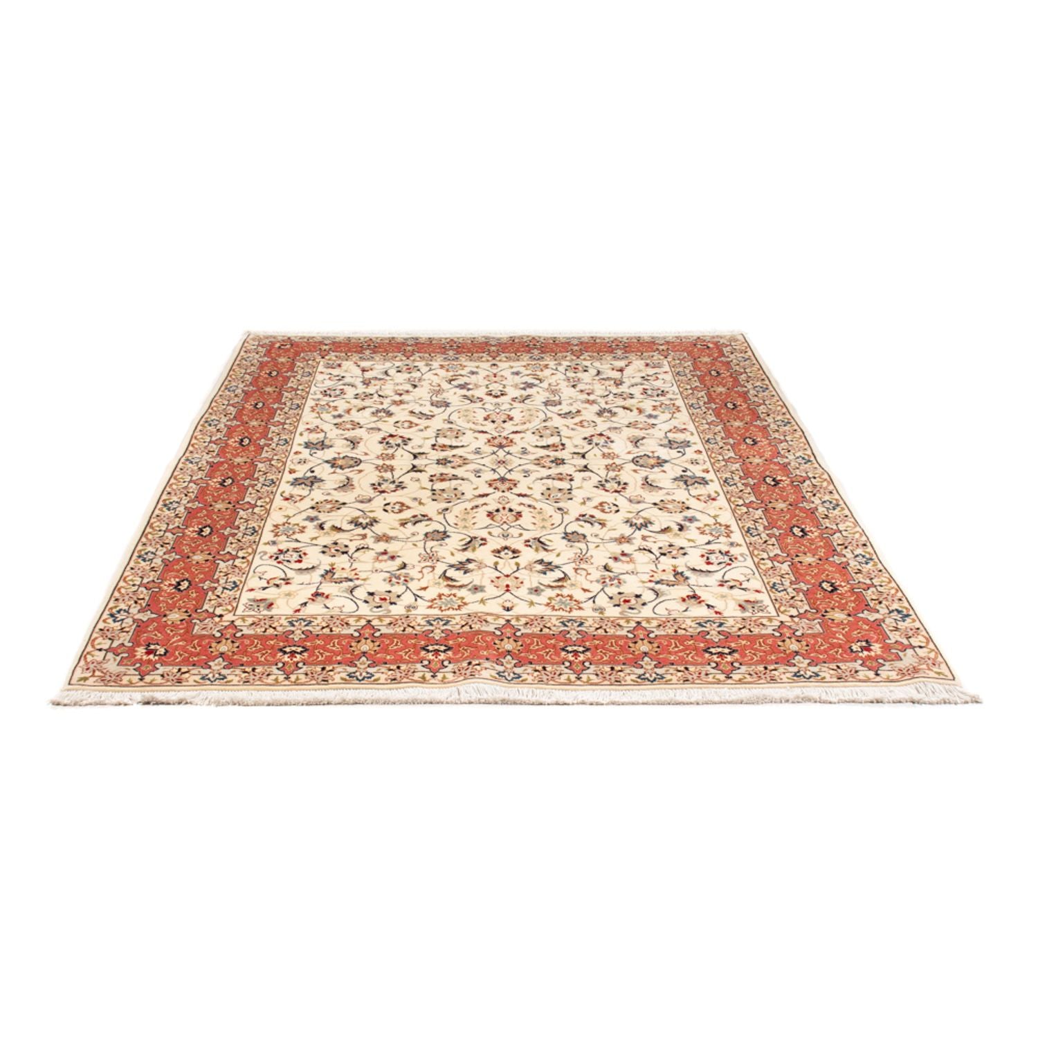 Perserteppich - Täbriz - Royal - 210 x 154 cm - creme