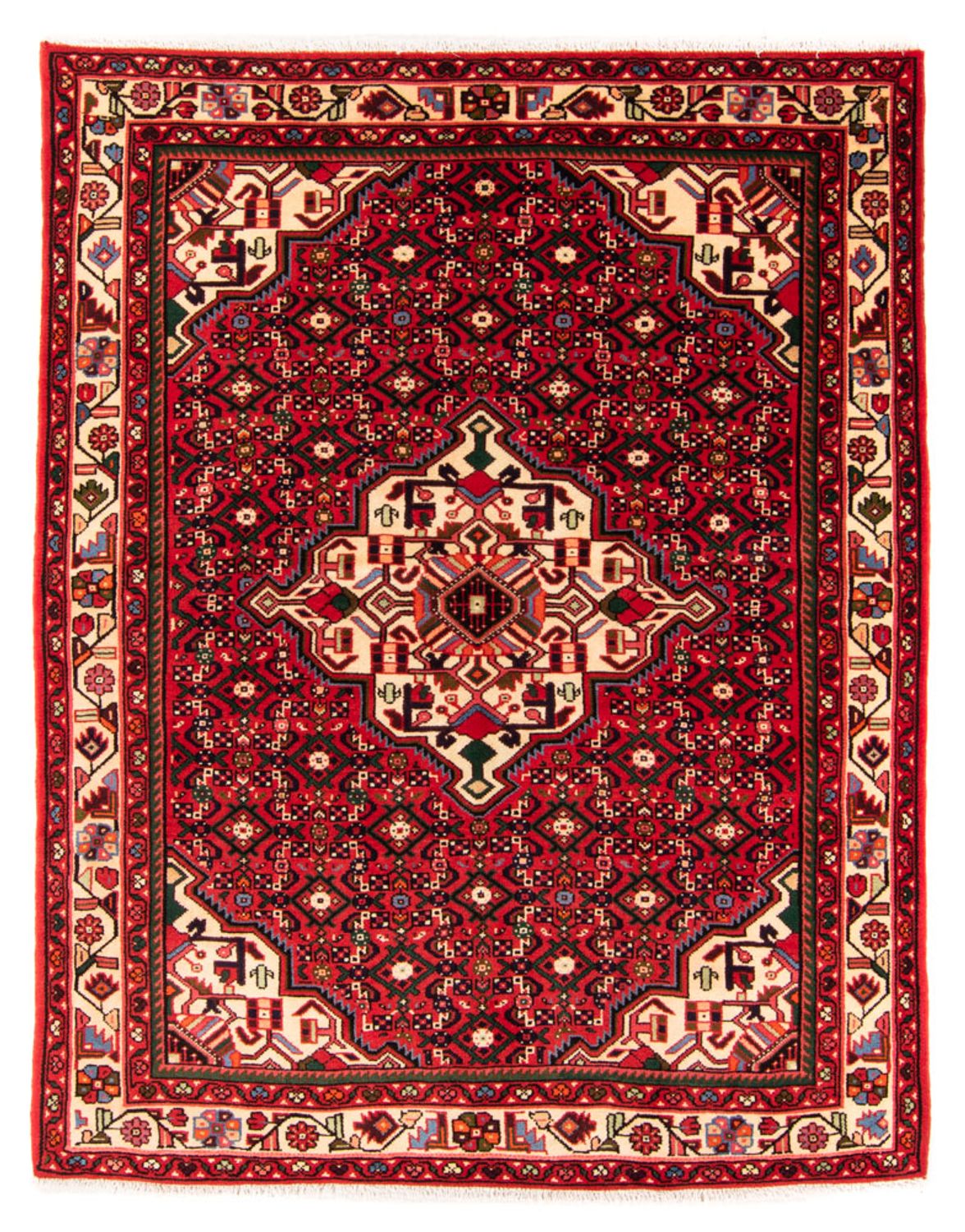 Perserteppich - Nomadic - 198 x 153 cm - rot