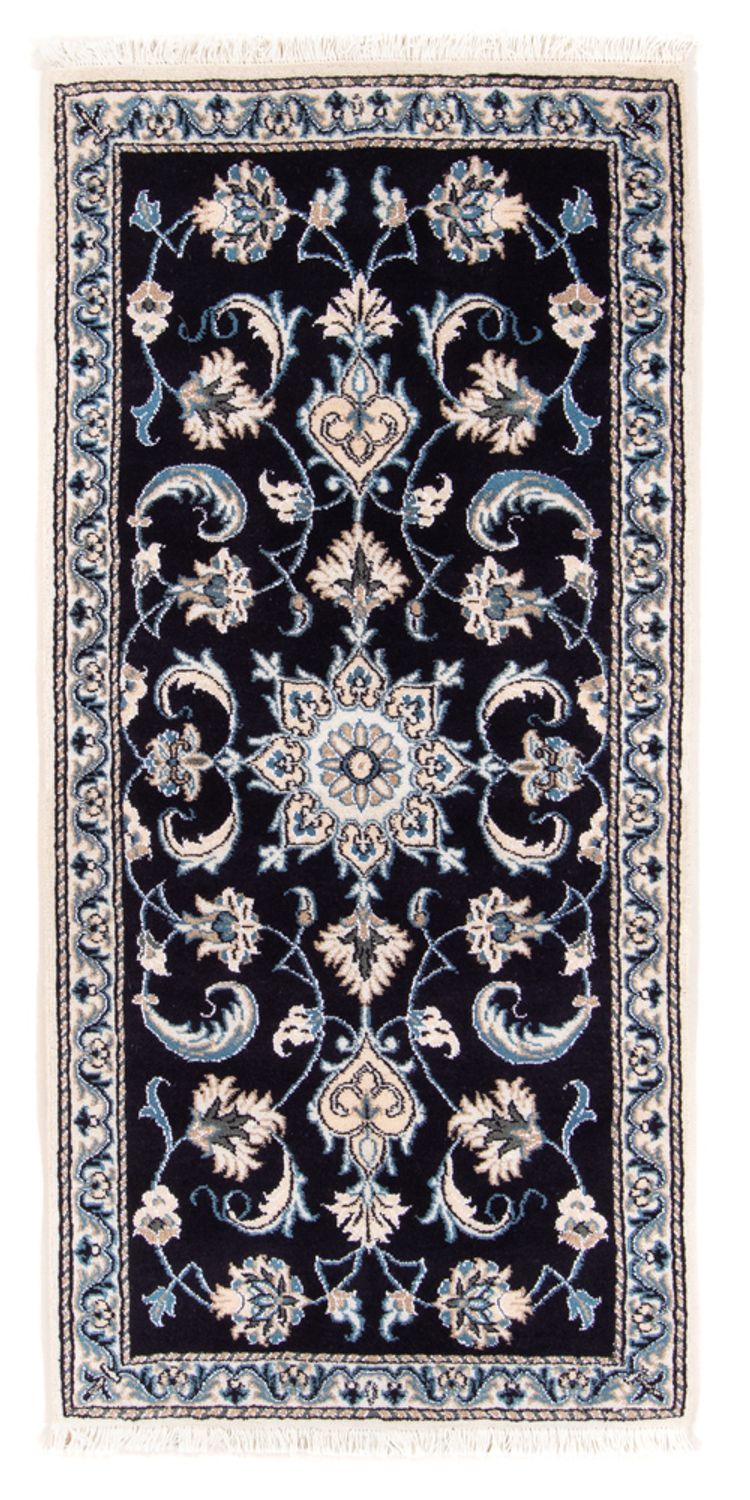Perserteppich - Nain - 149 x 69 cm - dunkelblau