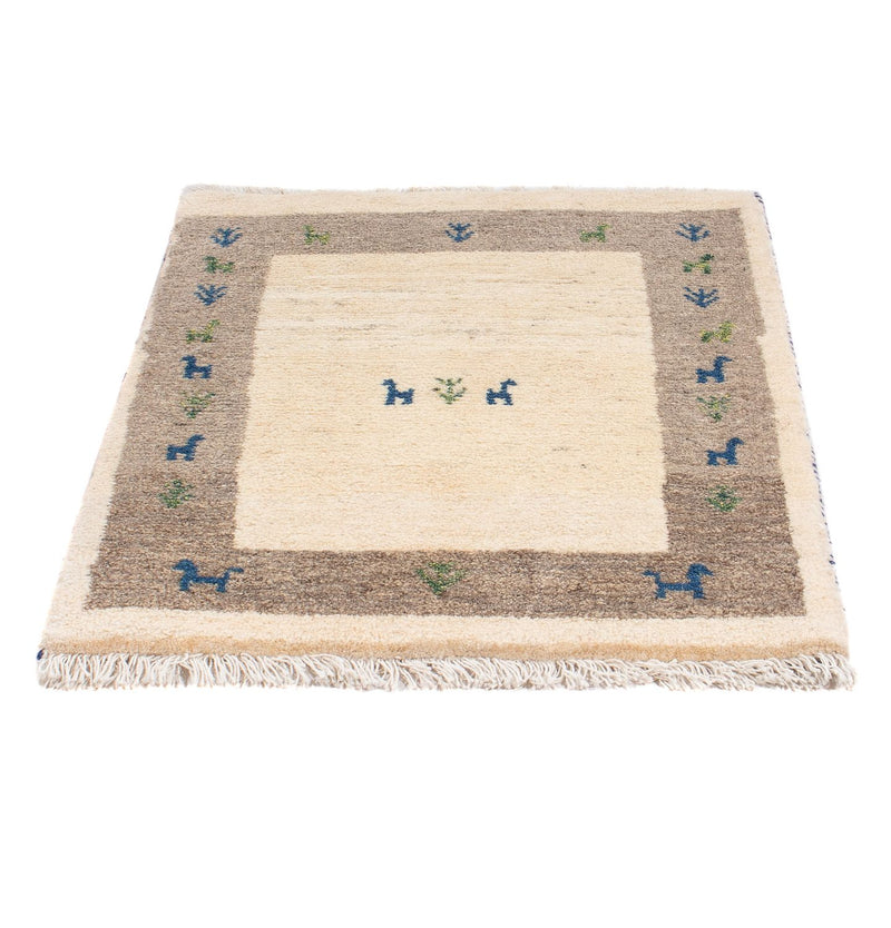 Gabbeh Teppich - Perser - 90 x 65 cm - beige
