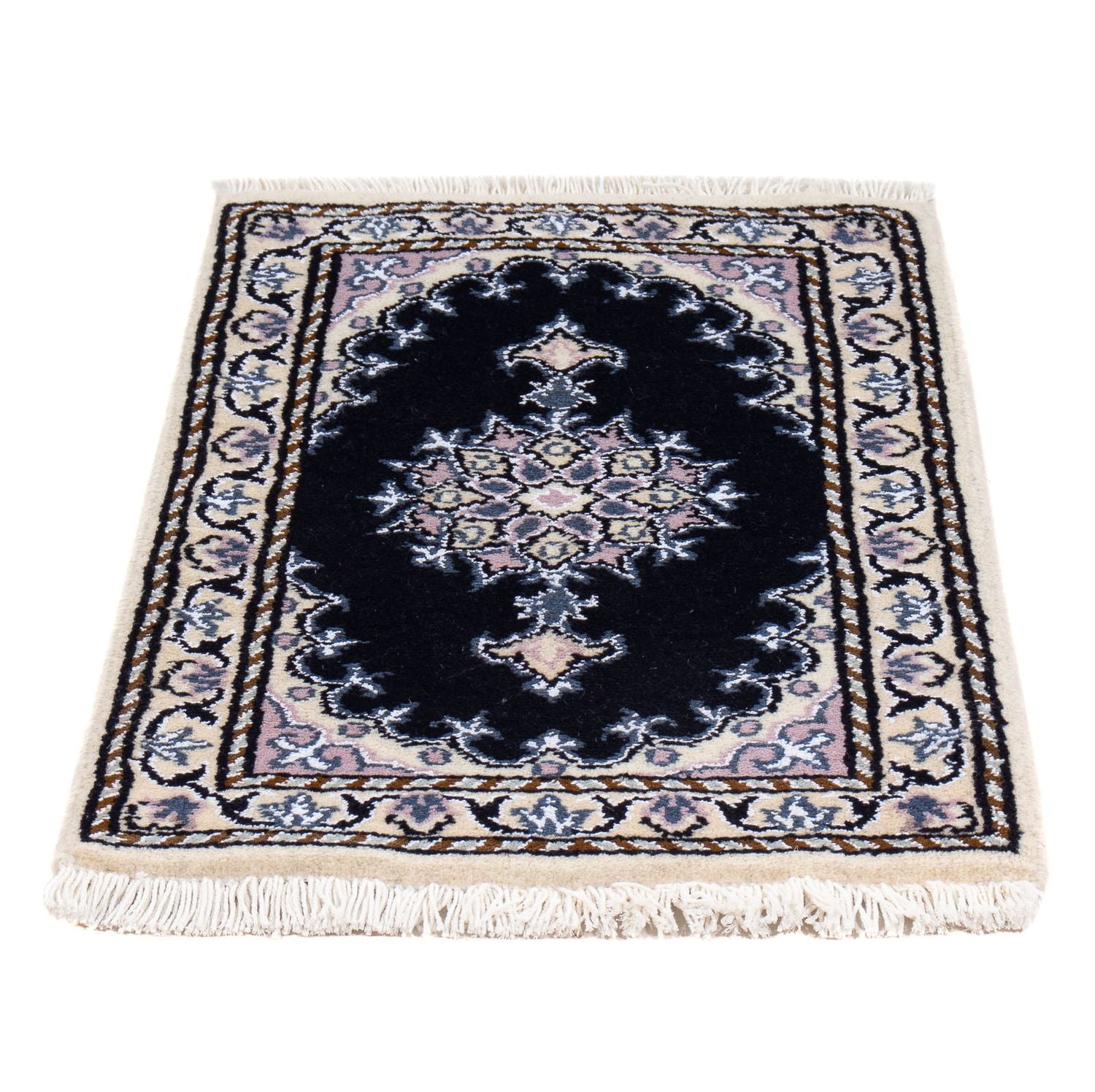 Perserteppich - Nain - 60 x 40 cm - dunkelblau
