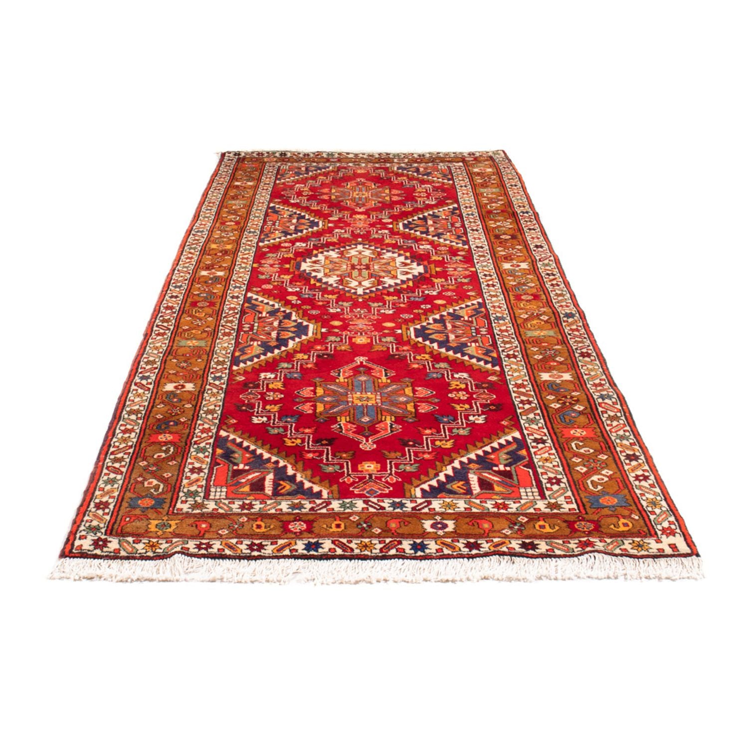Perserteppich - Nomadic - 307 x 122 cm - rot
