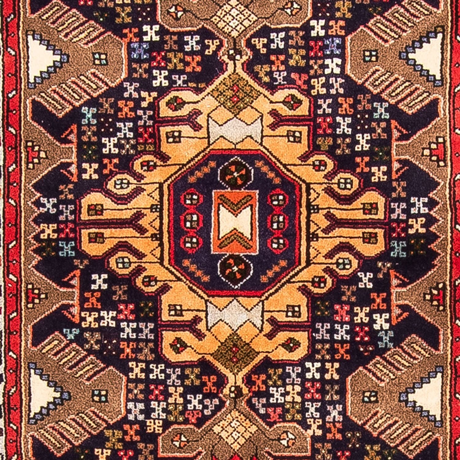Läufer Perser - Nomadic - 385 x 85 cm - dunkelblau