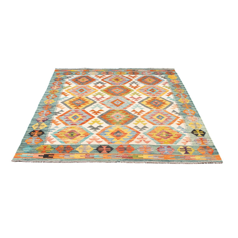 Kelim Teppich - Splash - 182 x 126 cm - mehrfarbig