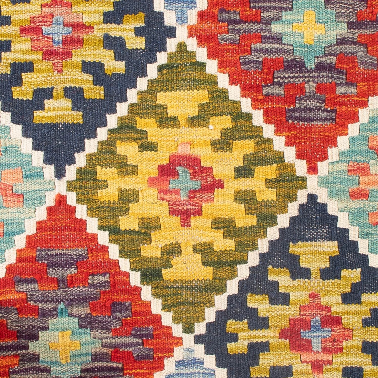 Kelim Teppich - Splash - 93 x 65 cm - mehrfarbig