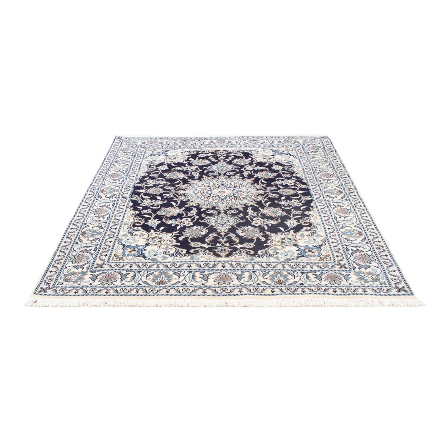 Perserteppich - Nain - 202 x 144 cm - dunkelblau