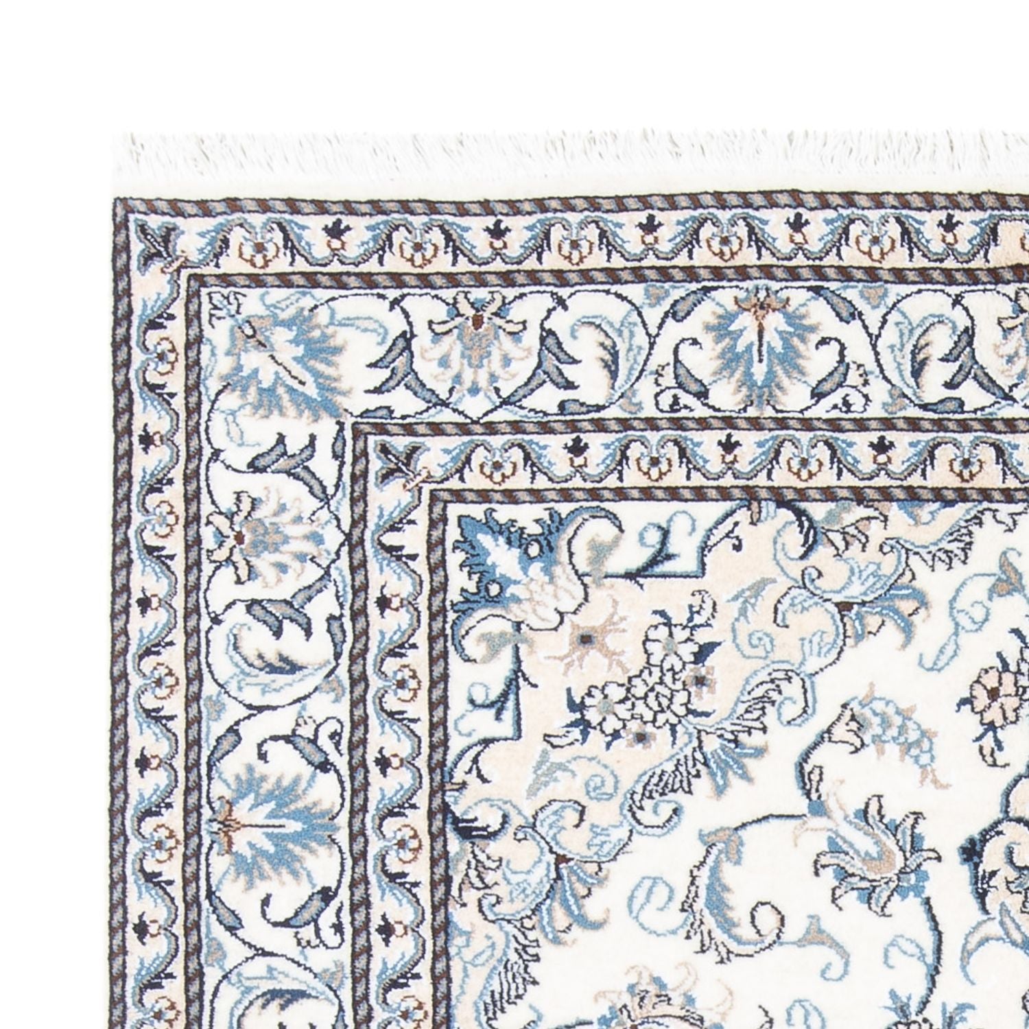 Perserteppich - Nain - 206 x 144 cm - creme