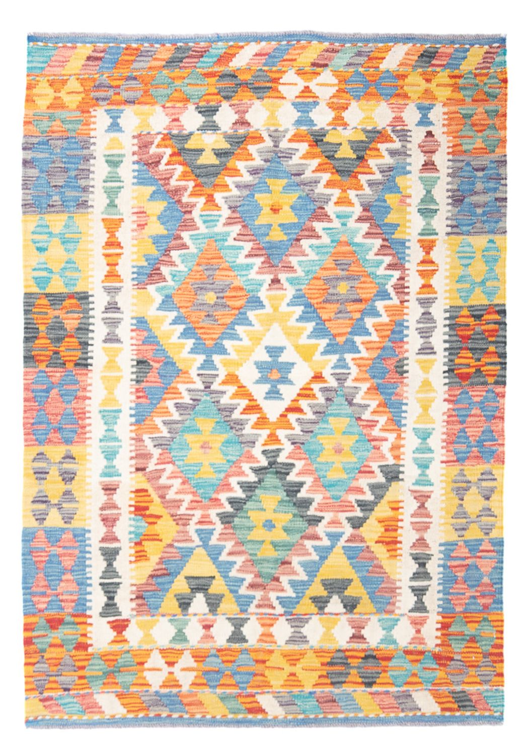 Kelim Teppich - Splash - 145 x 106 cm - mehrfarbig
