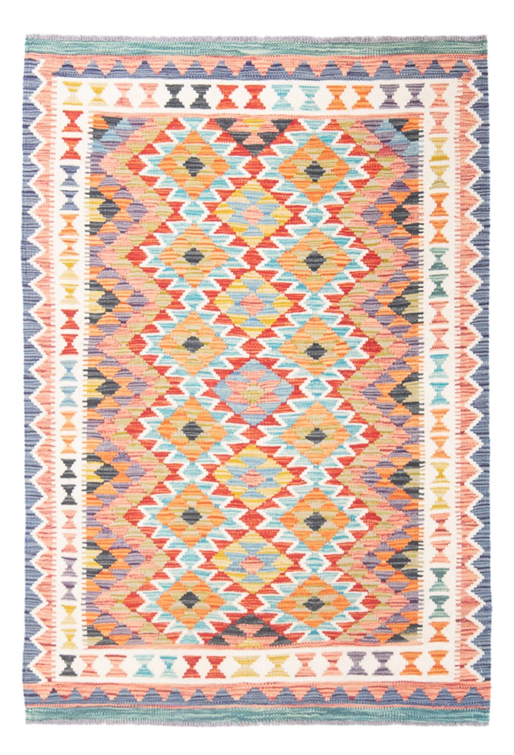 Kelim Teppich - Splash - 156 x 105 cm - mehrfarbig