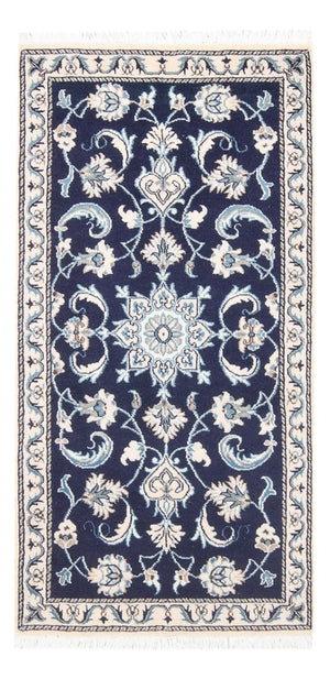 Perserteppich - Nain - 135 x 67 cm - dunkelblau