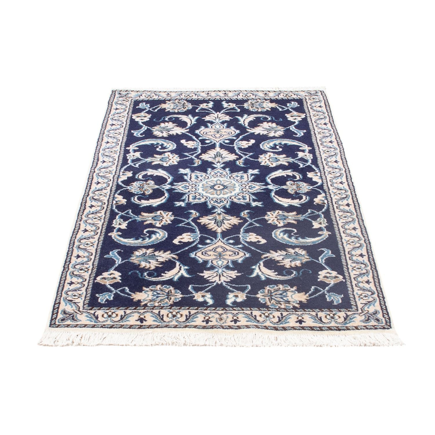 Perserteppich - Nain - 137 x 71 cm - dunkelblau