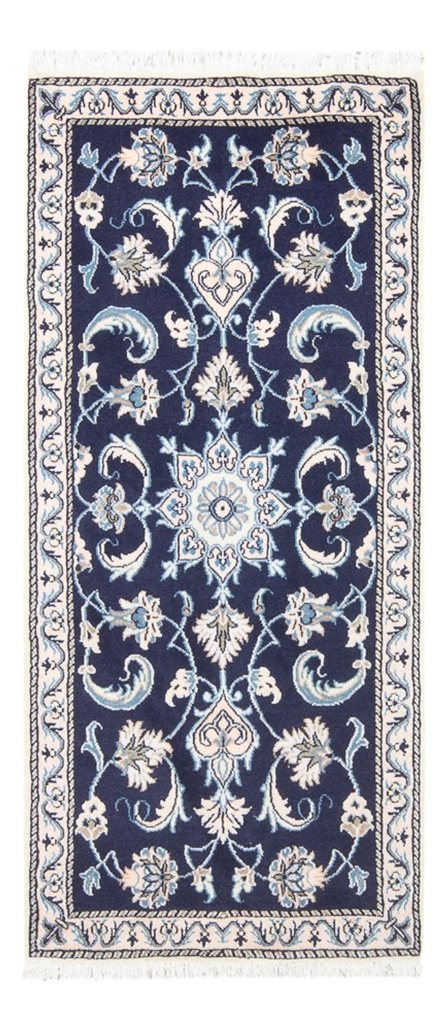 Perserteppich - Nain - 134 x 67 cm - dunkelblau