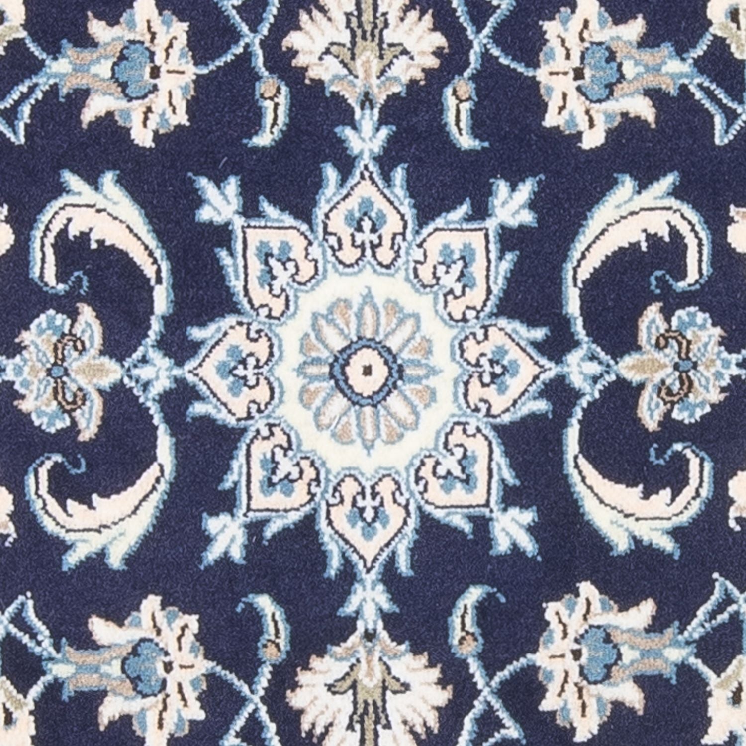 Perserteppich - Nain - 134 x 67 cm - dunkelblau