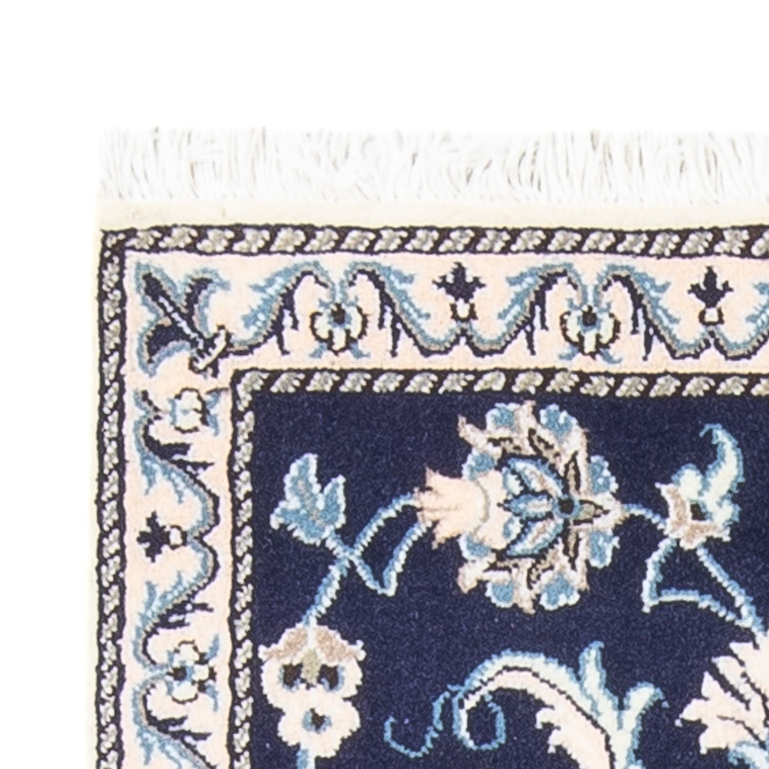 Perserteppich - Nain - 134 x 67 cm - dunkelblau