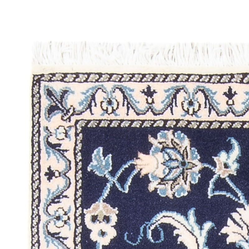 Perserteppich - Nain - 134 x 67 cm - dunkelblau