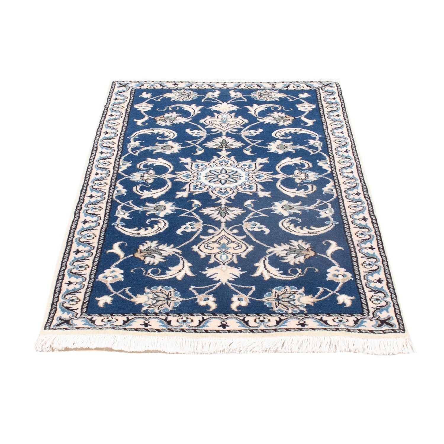 Perserteppich - Nain - 135 x 71 cm - blau