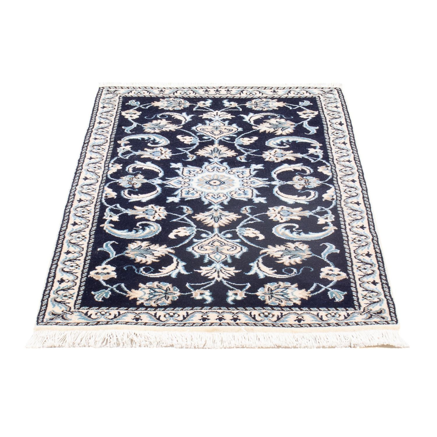 Perserteppich - Nain - 137 x 67 cm - dunkelblau
