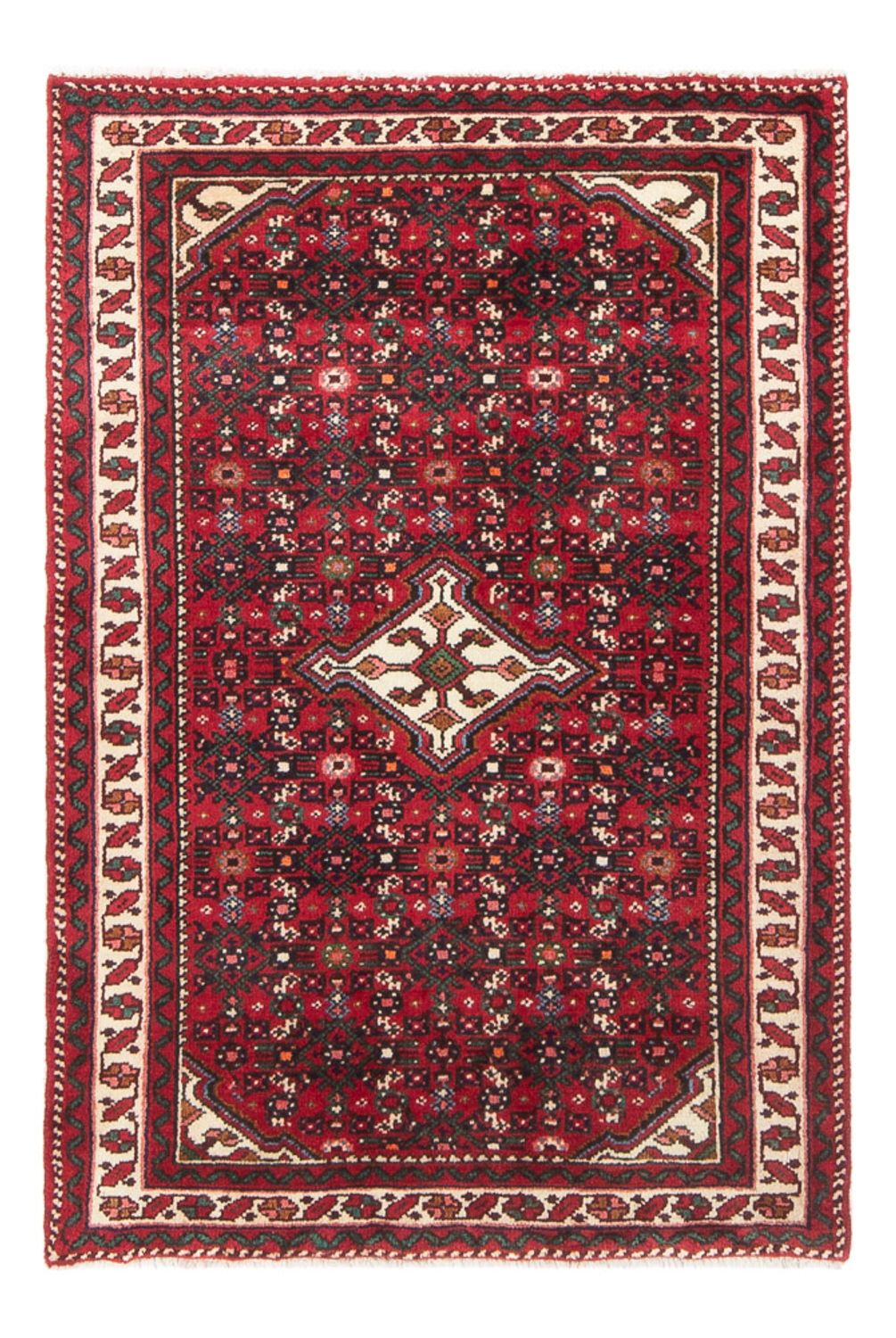 Perserteppich - Nomadic - 122 x 80 cm - dunkelrot