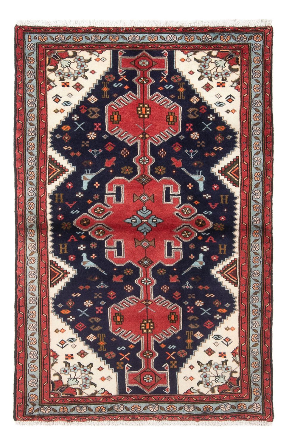 Perserteppich - Nomadic - 150 x 100 cm - dunkelblau