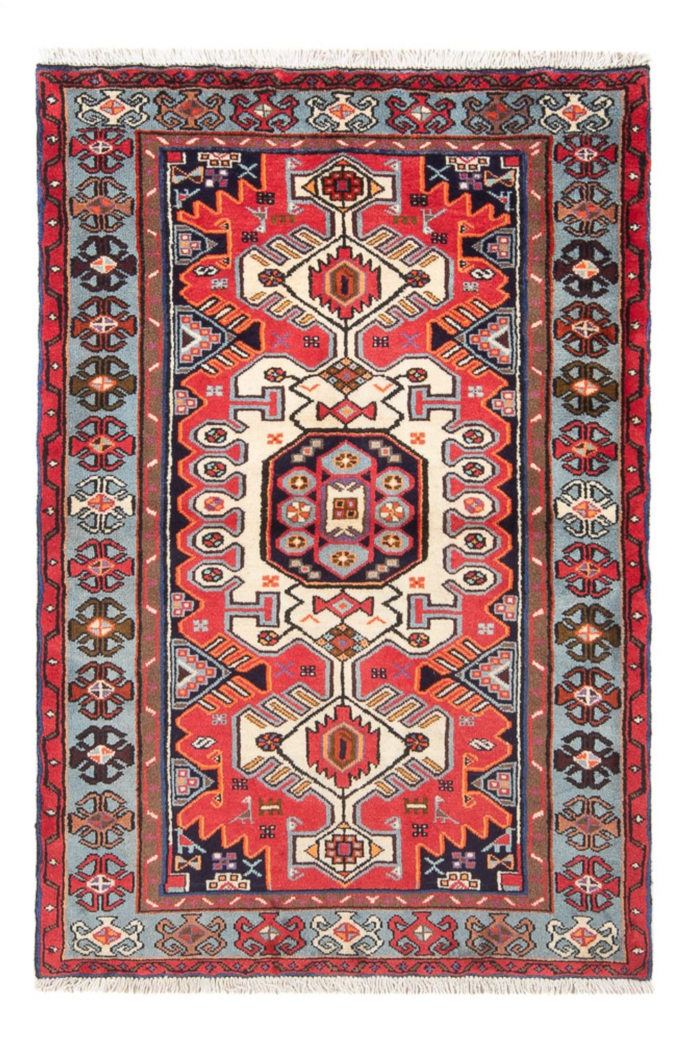 Perserteppich - Nomadic - 150 x 99 cm - rot