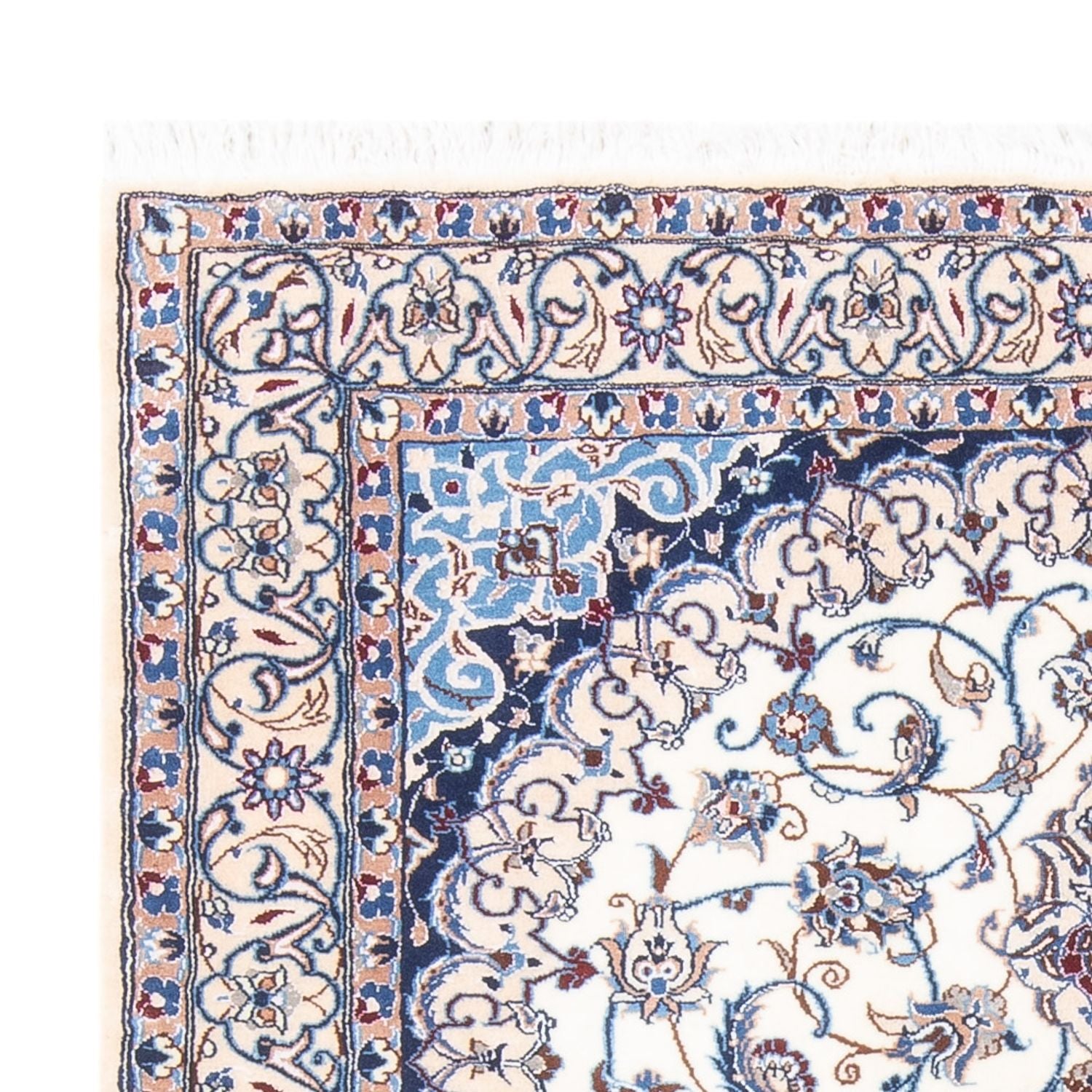 Perserteppich - Nain - Royal - 197 x 130 cm - creme