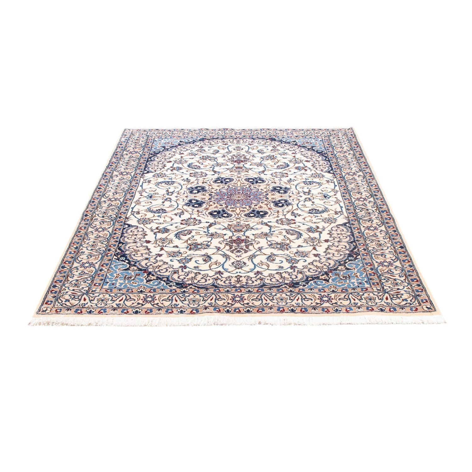 Perserteppich - Nain - Royal - 197 x 130 cm - creme