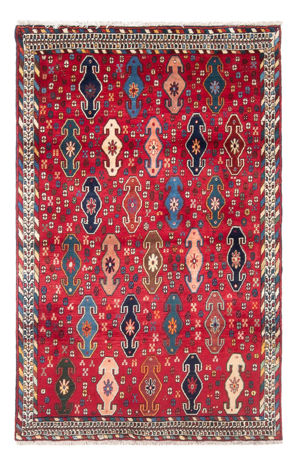 Perserteppich - Nomadic - 183 x 110 cm - rot