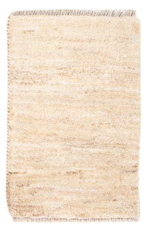 Gabbeh Teppich - Perser - 60 x 40 cm - hellbeige