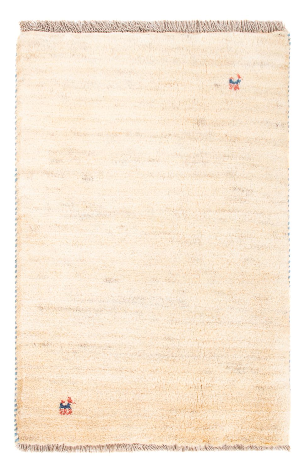 Gabbeh Teppich - Perser - 85 x 60 cm - hellbeige