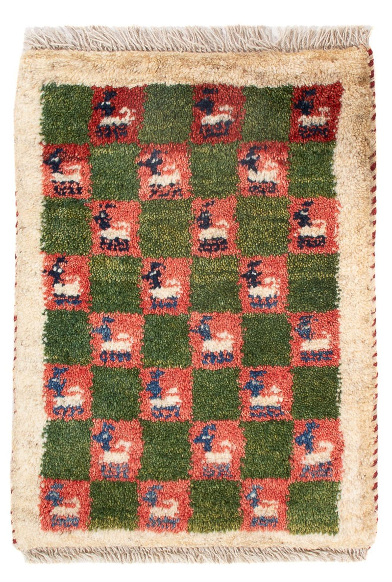 Gabbeh Teppich - Perser - 60 x 40 cm - mehrfarbig