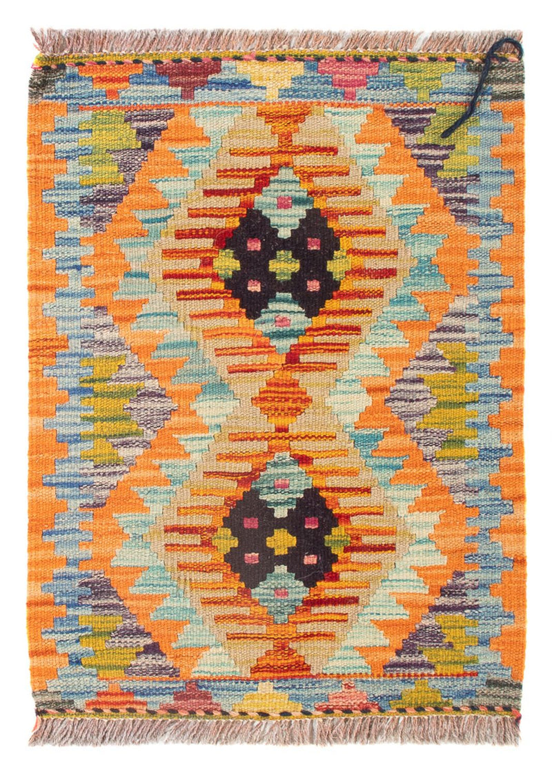 Kelim Teppich - Splash - 60 x 40 cm - mehrfarbig