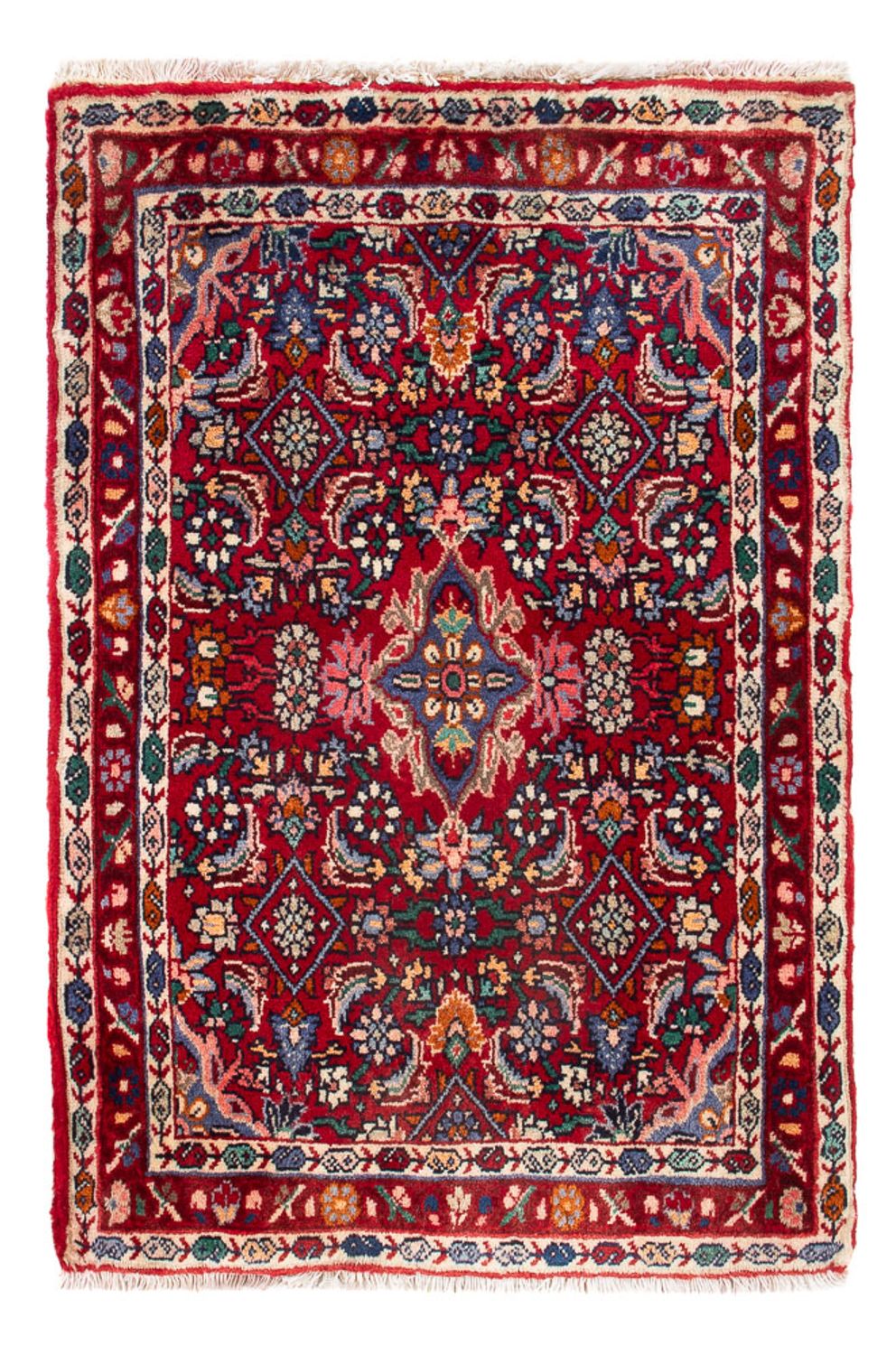 Perserteppich - Bidjar - 80 x 52 cm - bordeauxrot