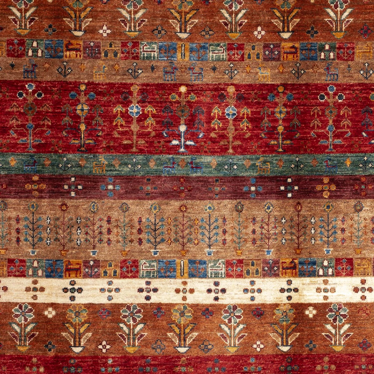Gabbeh Teppich - Loribaft Perser - 250 x 173 cm - mehrfarbig