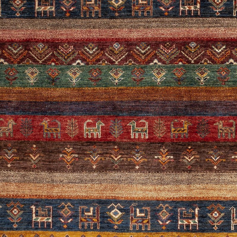 Gabbeh Teppich - Loribaft Perser - 244 x 176 cm - mehrfarbig