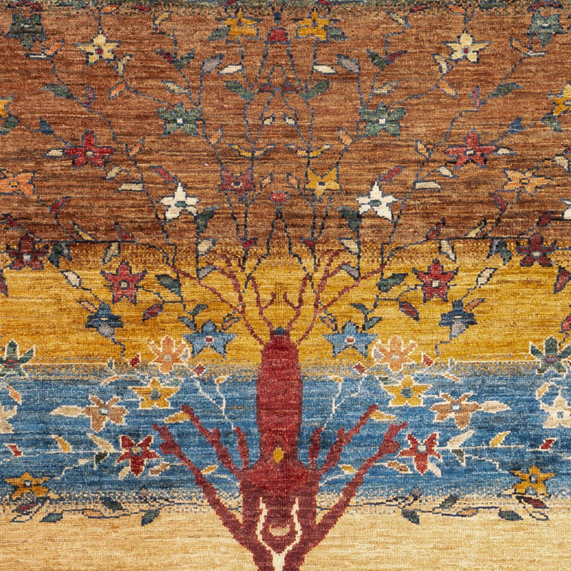 Gabbeh Teppich - Loribaft Perser - 193 x 158 cm - mehrfarbig