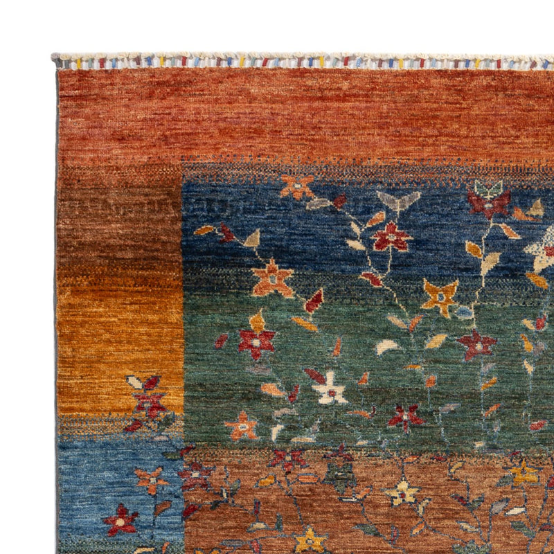 Gabbeh Teppich - Loribaft Perser - 193 x 158 cm - mehrfarbig
