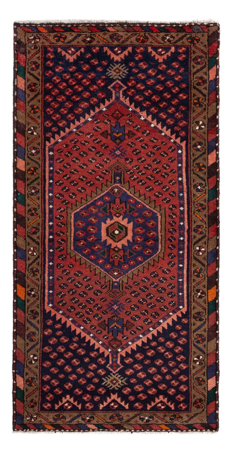 Perserteppich - Nomadic - 153 x 74 cm - dunkelrot