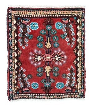 Perserteppich - Nomadic 60 x 55 cm - rot