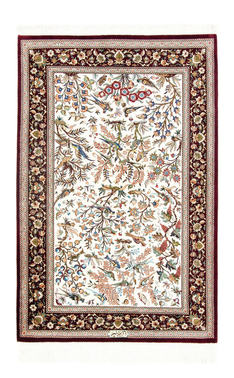 Seidenteppich - Ghom Seide - Premium 123 x 80 cm Teppichbrücke