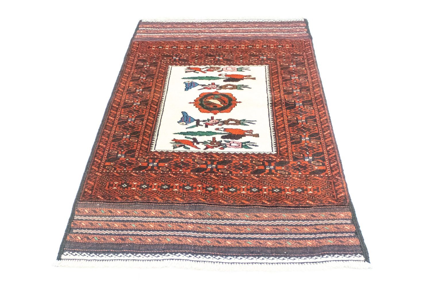 Belutsch Teppich 157 x 90 cm - orange
